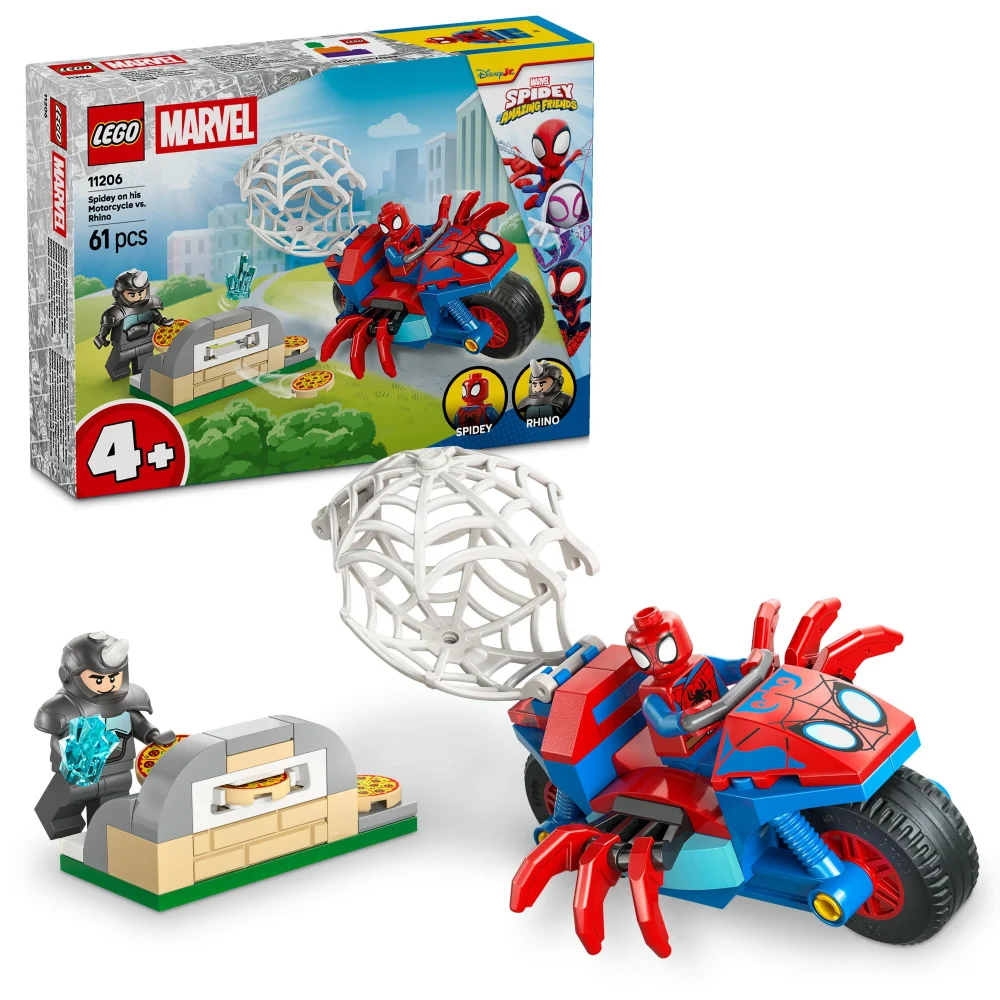 LEGO | Marvel Spidey on his Motorcycle vs. Rhino Toy 11206 Afbeelding 1
