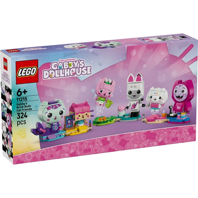 LEGO Gabby's Dollhouse: Gabby's Brick-Built Cat Friends 11215