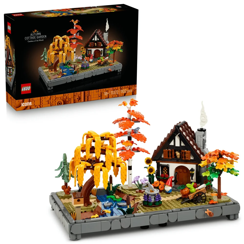 LEGO Icons Autumn Cottage Garden Model Kit for Adults 11372 Afbeelding 1