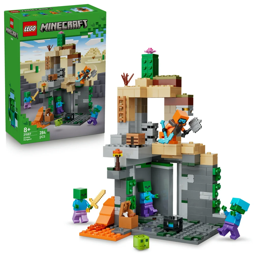 LEGO Minecraft Zombie Dungeon Building Toy for Kids 21587 Afbeelding 1