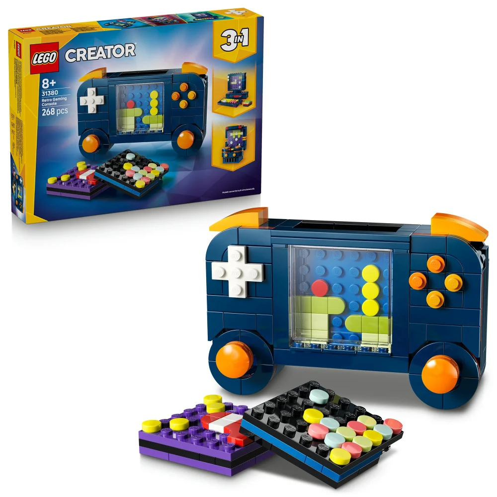 LEGO Creator 3in1 Retro Gaming Console Building Toy 31380 Afbeelding 1