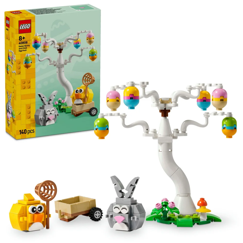 LEGO Easter Bunny and Chick Egg Hunt Animal Toy 40808 Afbeelding 1