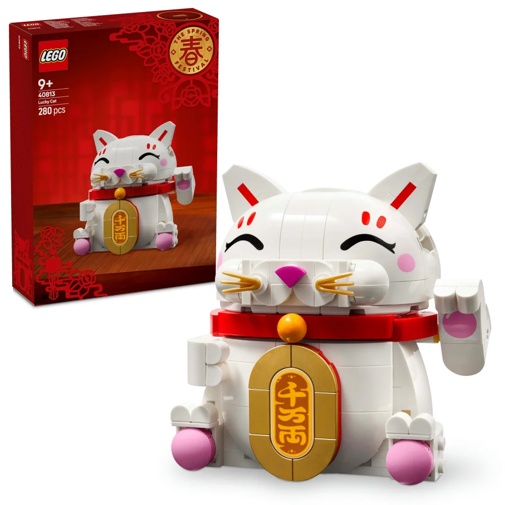 LEGO Lucky Cat Display Model Building Kit 40813 Afbeelding 1
