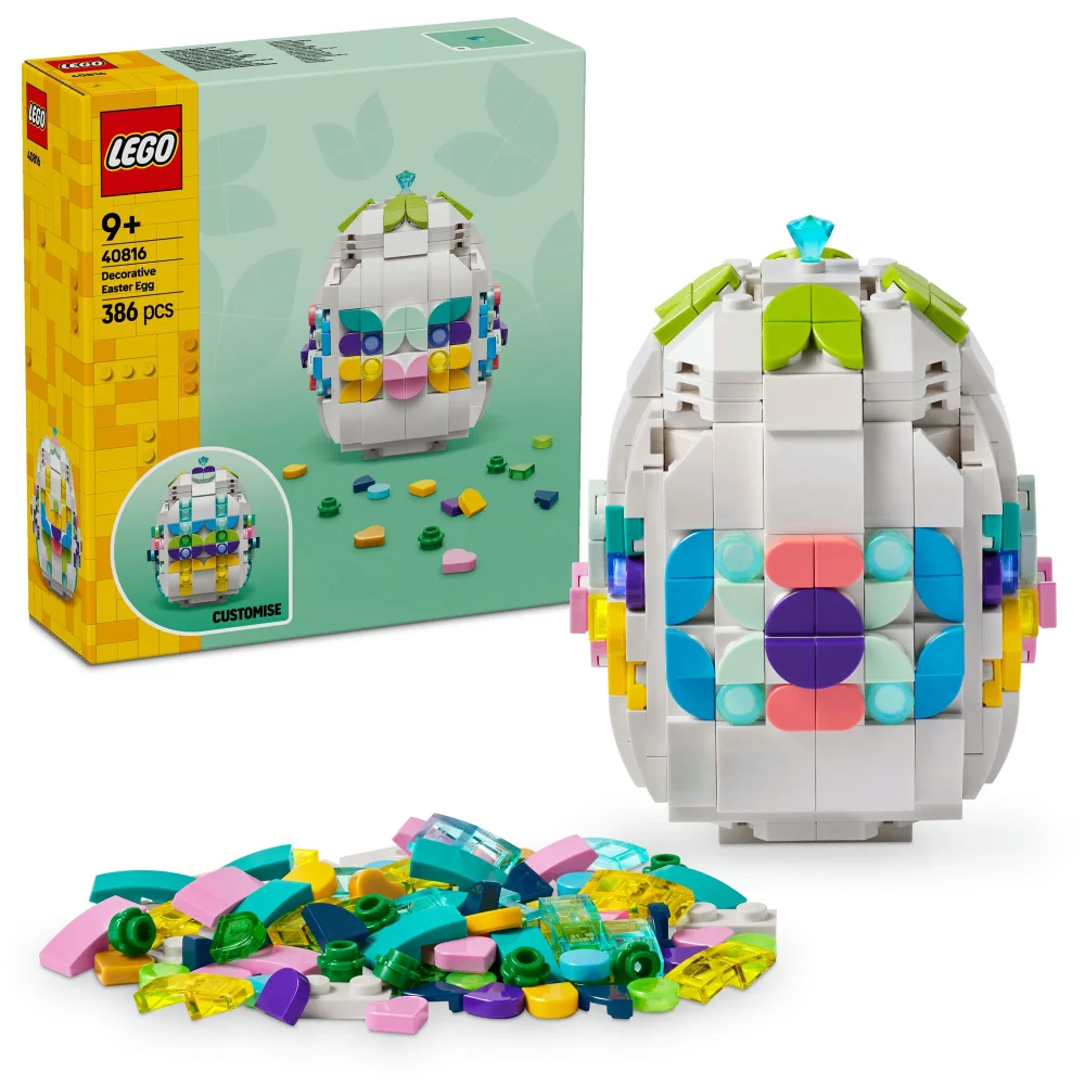 LEGO Decorative Easter Egg Toy, Arts and Crafts Gift 40816 Afbeelding 1