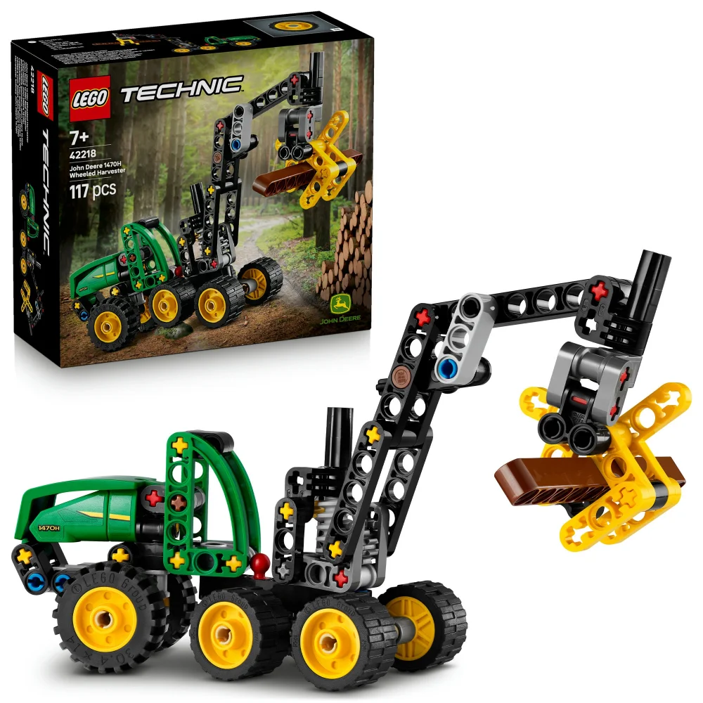 LEGO Technic John Deere 1470H Wheeled Harvester Toy 42218 Afbeelding 1