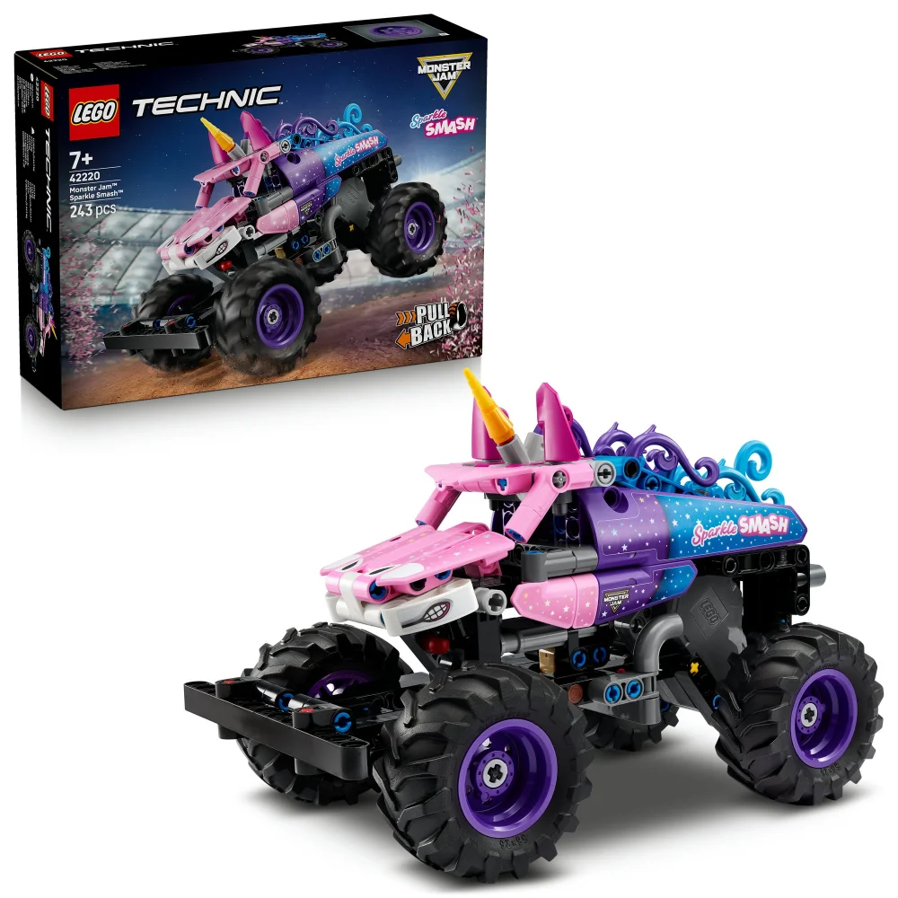 LEGO Technic Monster Jam Sparkle Smash Pull-Back Toy 42220 Afbeelding 1