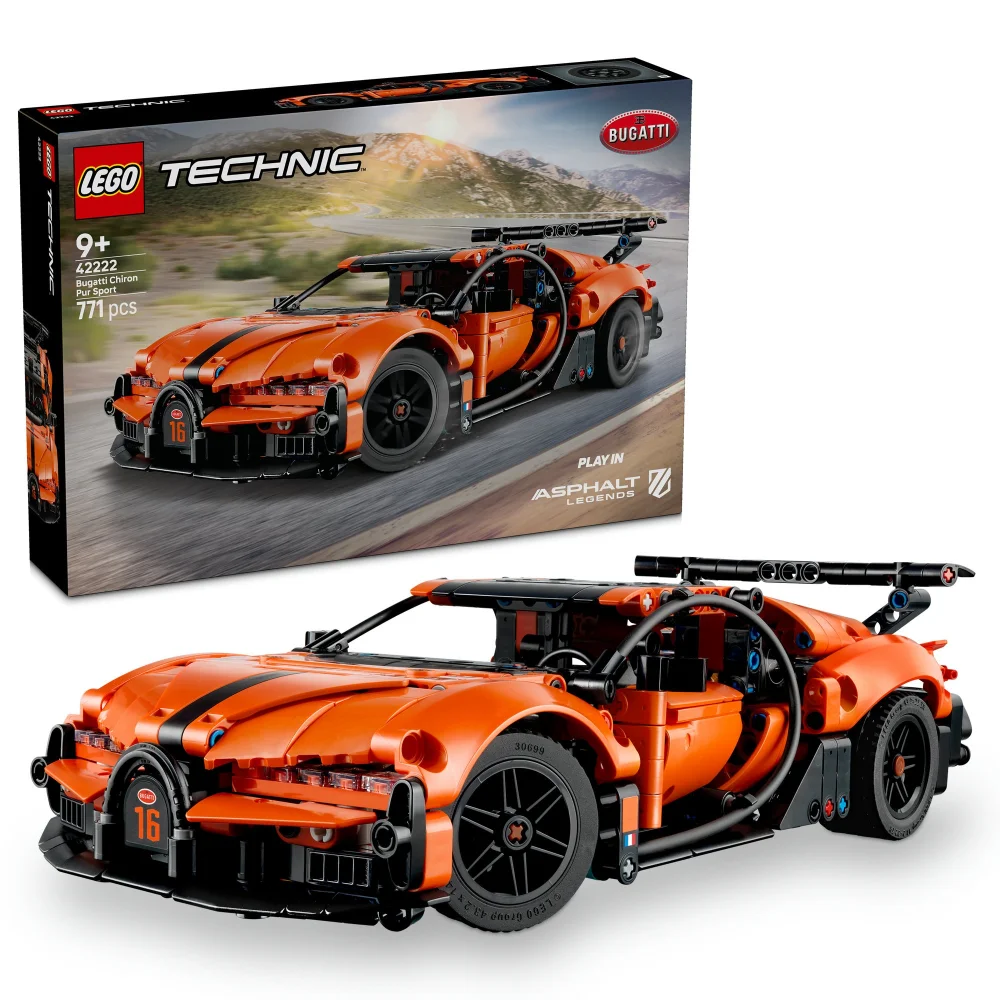 LEGO Technic Bugatti Chiron Pur Sport Hypercar Toy 42222 Afbeelding 1