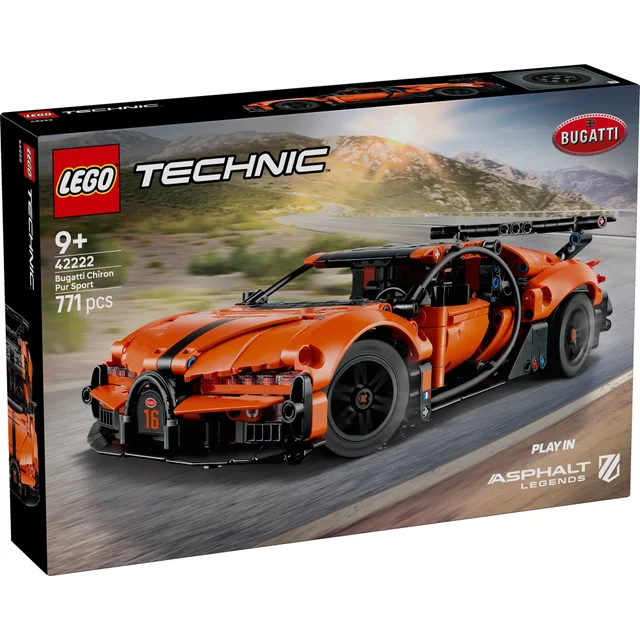 LEGO Technic Bugatti Chiron Pur Sport Hypercar Toy 42222