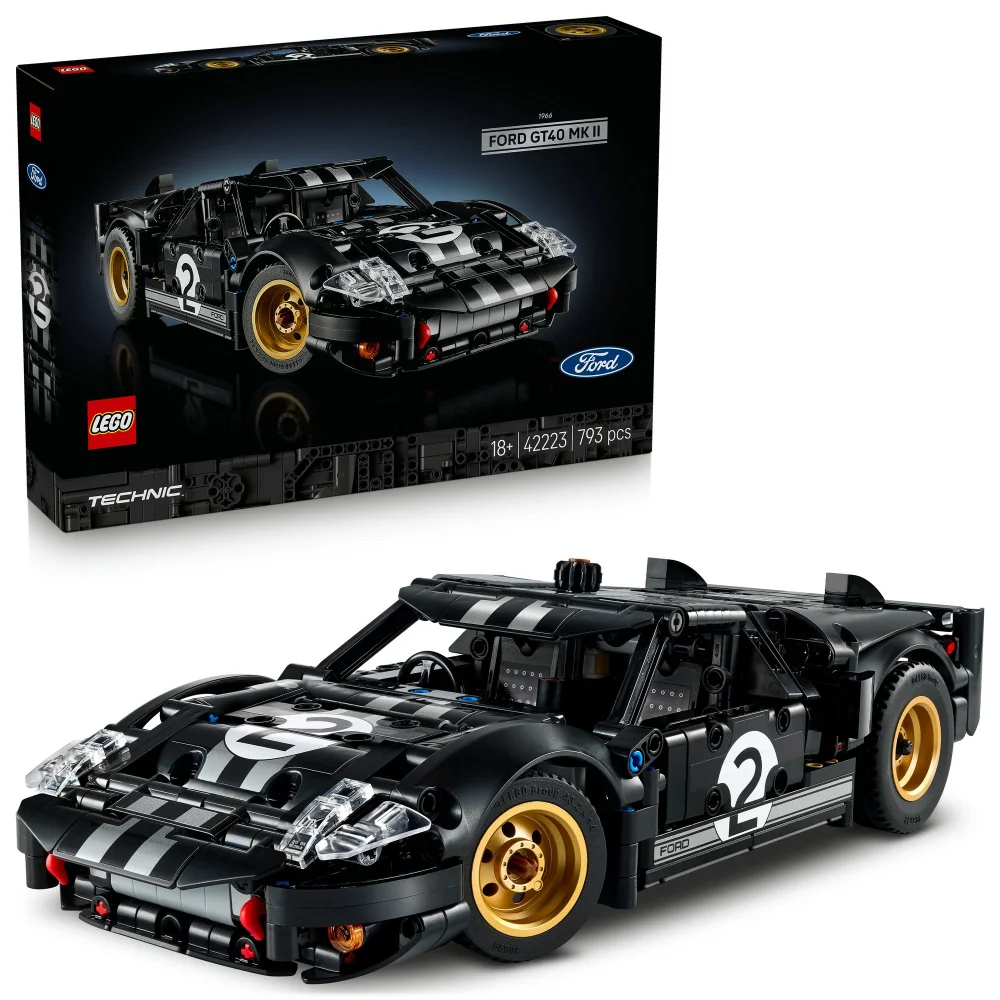 LEGO Technic 1966 Ford GT40 MKII Race Car Model Kit 42223 Afbeelding 1