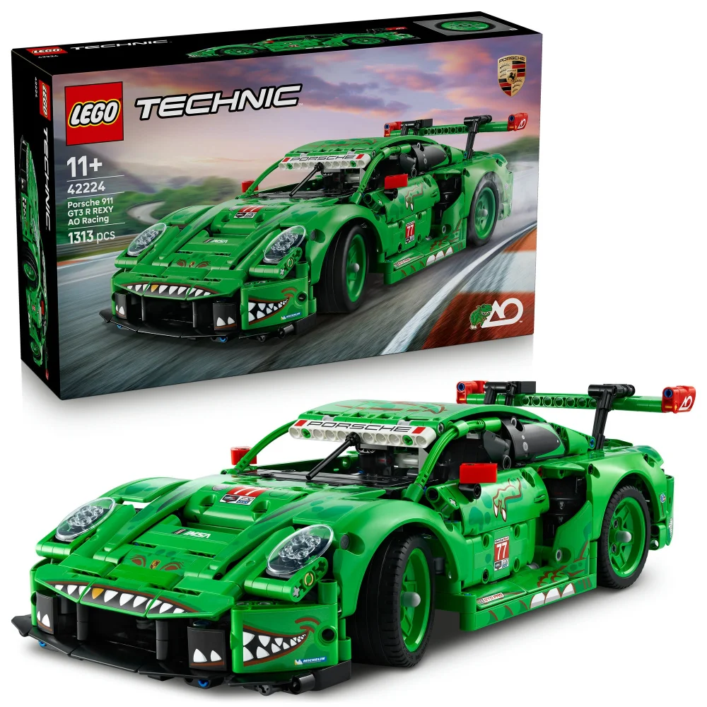 LEGO Technic Porsche 911 GT3 R REXY AO Racing Car Toy 42224 Afbeelding 1