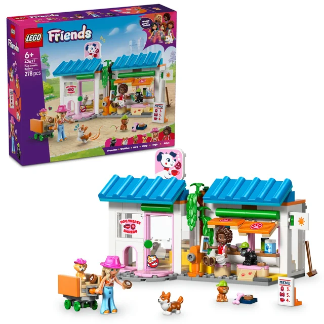 LEGO Friends Dog Treats Bakery Shop Toy with Animals 42677