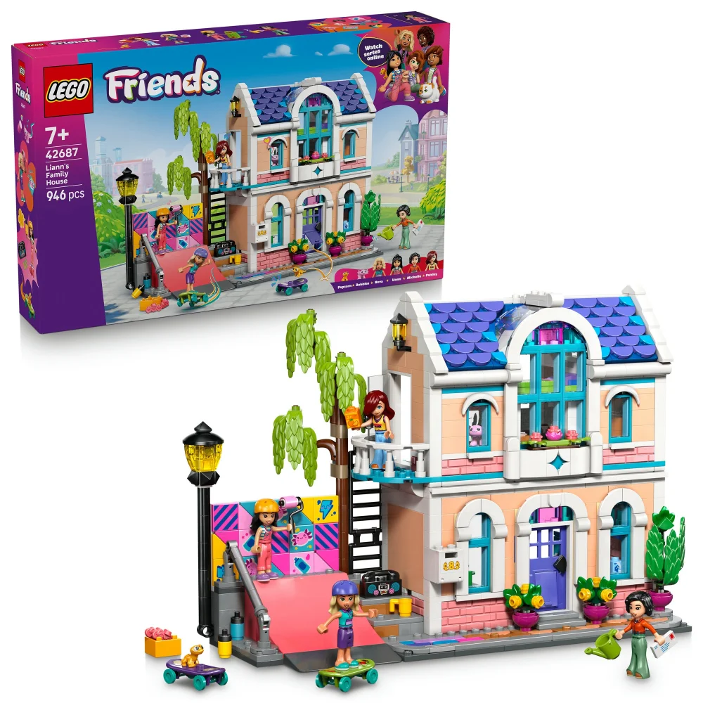 LEGO Friends Liann’s Family House Toy with Mini Dolls 42687 Afbeelding 1