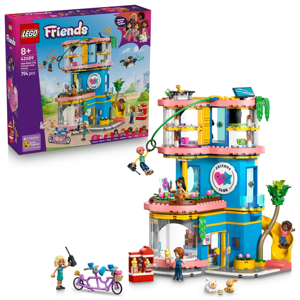 LEGO Friends Heartlake City Friends Club House Toy 42689 Afbeelding 1