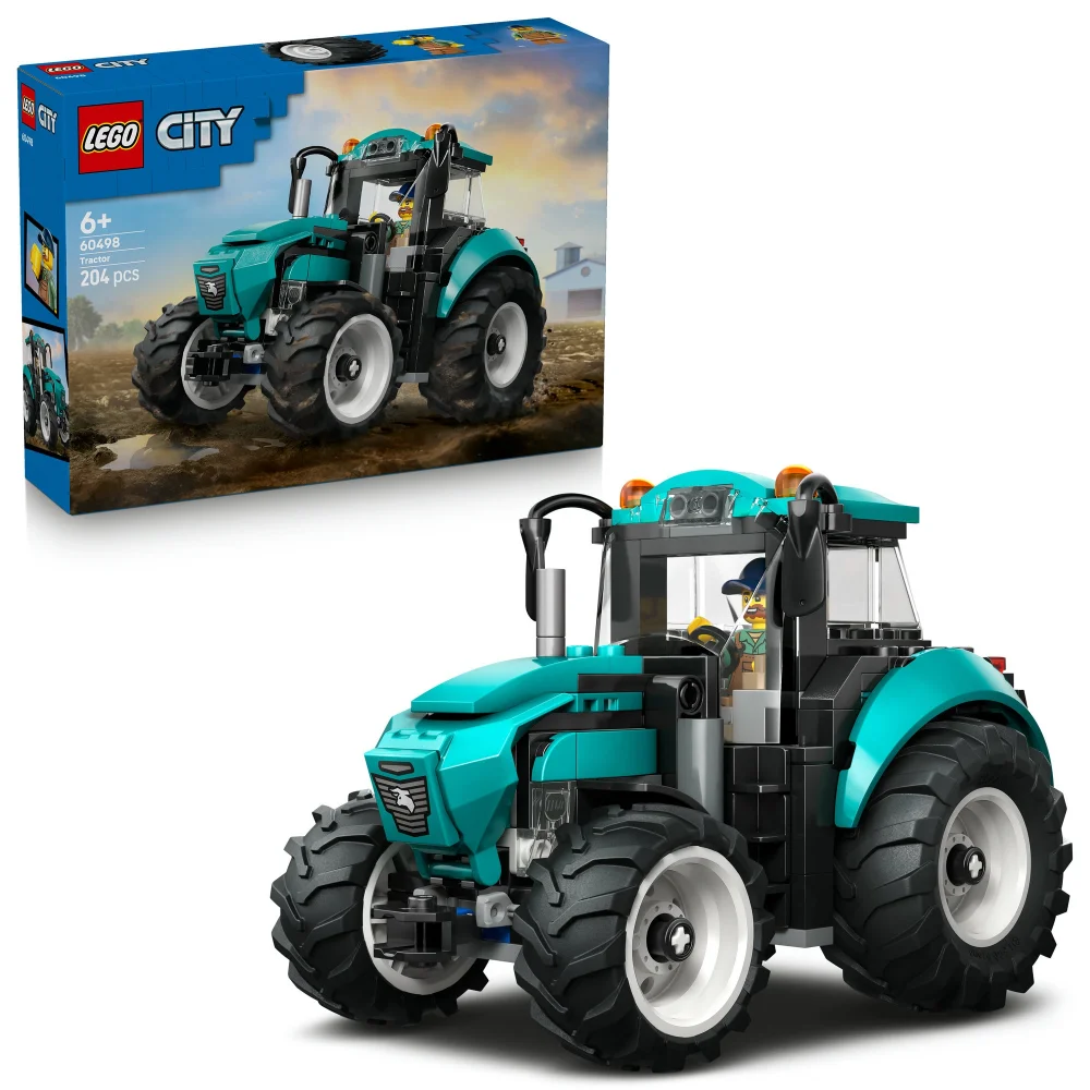 LEGO City Tractor Farm Toy Building Set and Minifigure 60498 Afbeelding 1