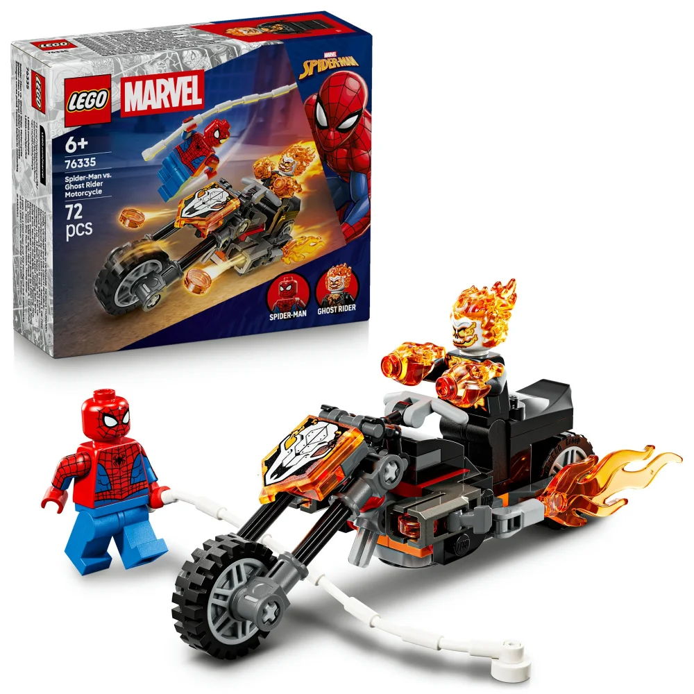 LEGO | Marvel Spider-Man vs. Ghost Rider Motorcycle 76335 Afbeelding 1
