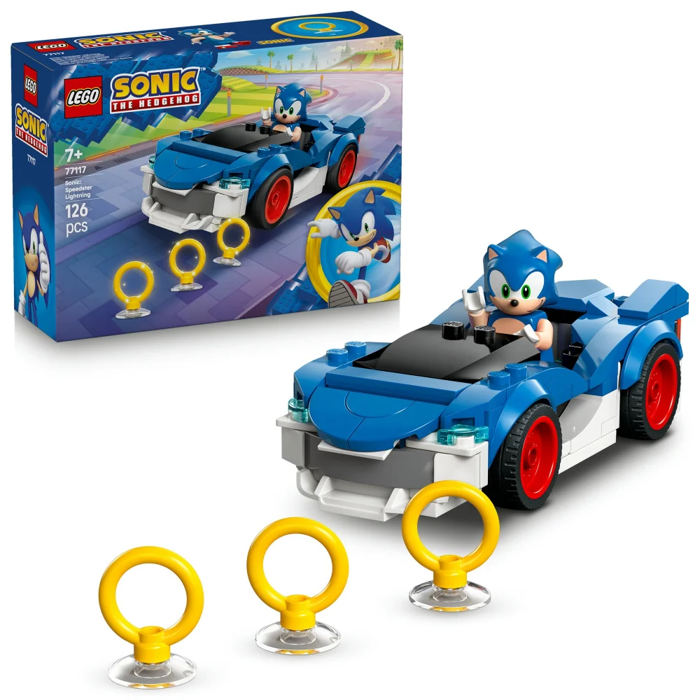 LEGO Sonic the Hedgehog Sonic: Speedster Lightning Toy 77117 Afbeelding 1