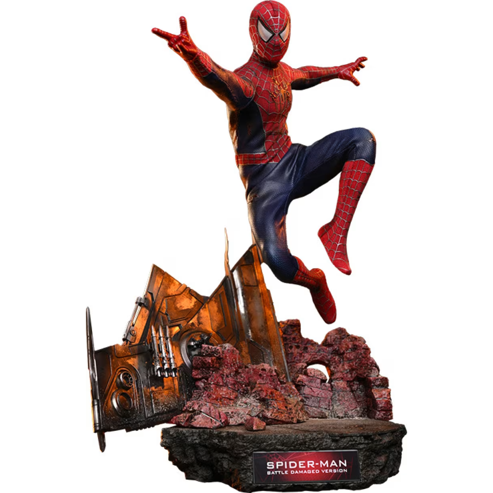 Hot Toys 1/6 Spider-Man Battle Damaged - Spider-Man Figure Afbeelding 1