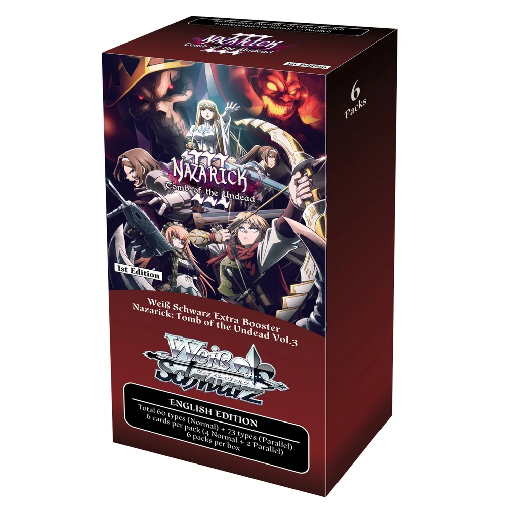 Weiß Schwarz Trading Card Game Extra Booster Box: Nazarick: Tomb of the Undead Vol.3 (6 Packs) Afbeelding 1