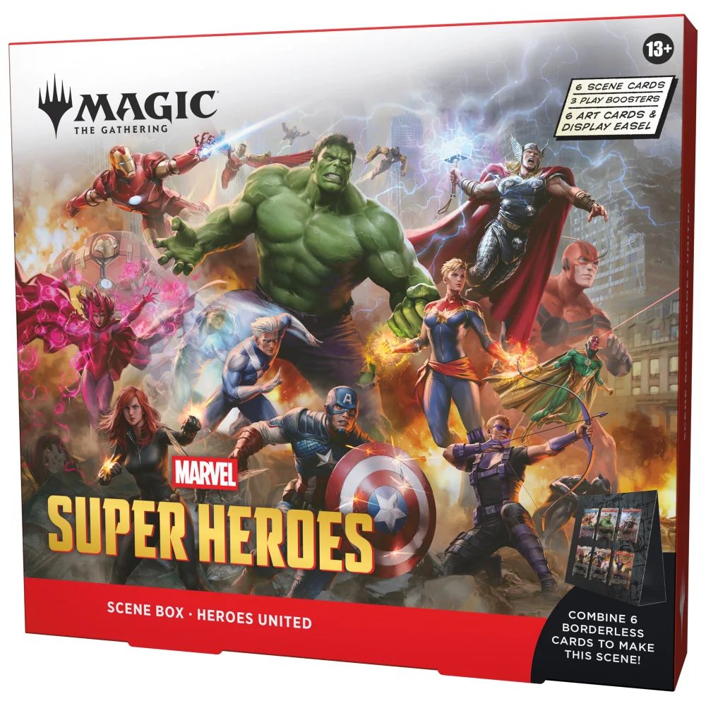 Magic: The Gathering Marvel Super Heroes Scene Box - Heroes United Afbeelding 1