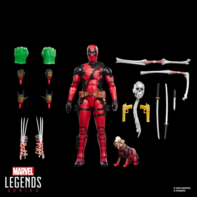 Marvel Legends Series Dogpool and Deadpool, Marvel Studios' Deadpool & Wolverine Film Collectible 15-cm Action Figure Gift
