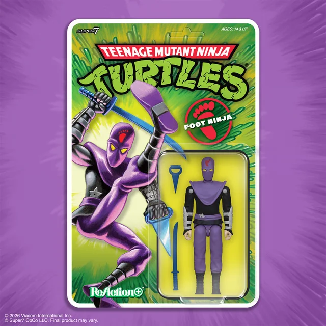 Teenage Mutant Ninja Turtles ReAction+ Wave 01 - Foot Ninja Super7