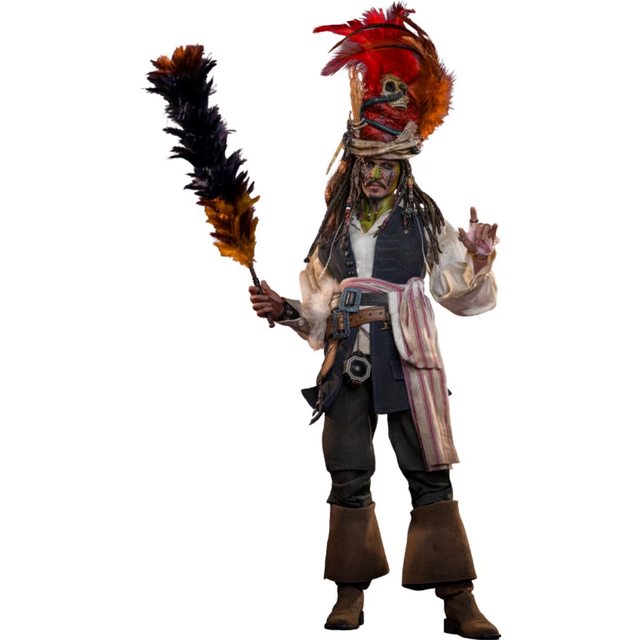 Hot Toys 1/6 Pelegostos Chief Jack Sparrow - Pirates of the Caribbean - Dead Man's Chest Figure