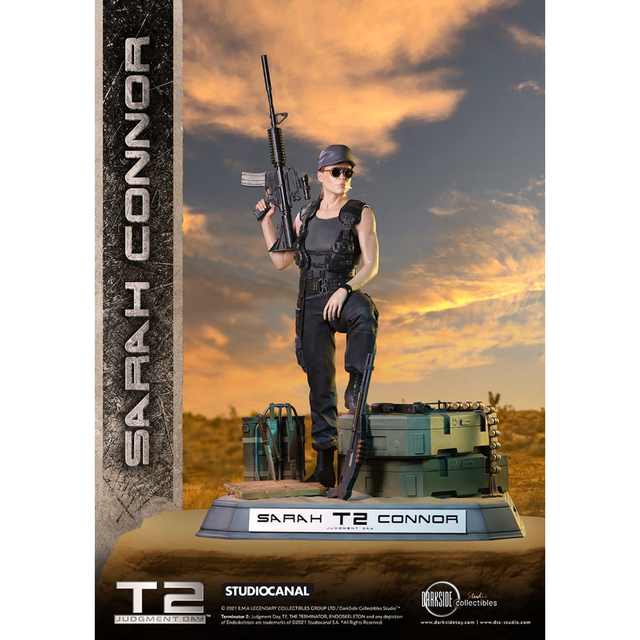 Sarah Connor 1:3 Scale Premium Statue Terminator 2 Judgment Day 30th Anniversary Exclusive by Darkside Collectibles Studio