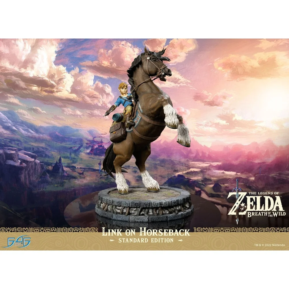 First 4 Figures The Legend Of Zelda: Breath Of The Wild Link On Horseback Resin Statue (56cm) Afbeelding 1