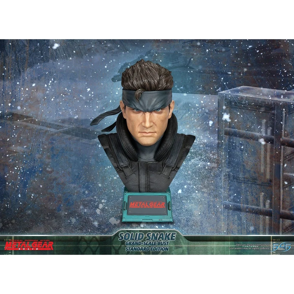 First 4 Figures Metal Gear Solid Solid Snake Grand Scale Bust Resin Statue (31cm) Afbeelding 1