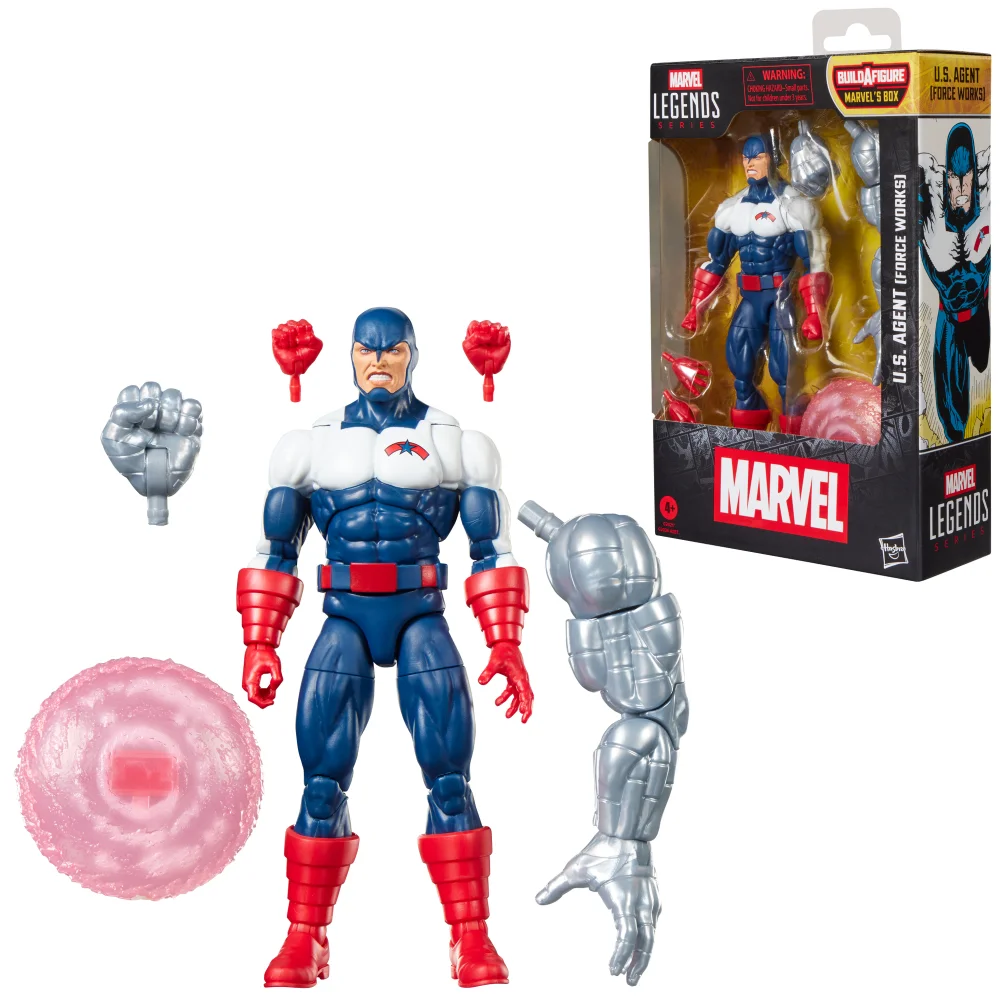 Marvel Legends Series U.S. Agent (Force Works), Avengers and Marvel Comics Action Figure Afbeelding 1