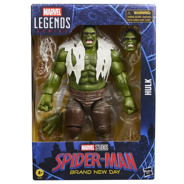 Marvel Legends Series Hulk, Spider-Man: Brand New Day Collectible 15-cm Action Figure Set