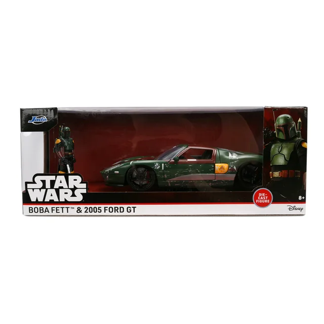 Star Wars Boba Fett 2005 Ford Gt W/Fig 1:24 Jada Toys