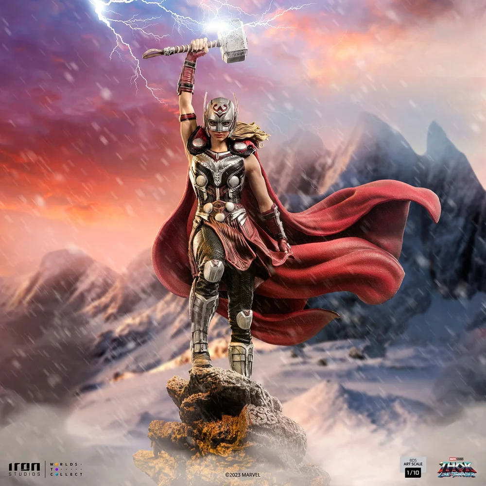 Iron Studios Thor Love and Thunder Mighty Thor Jane Foster BDS Art Scale 1/10 Statue Afbeelding 1