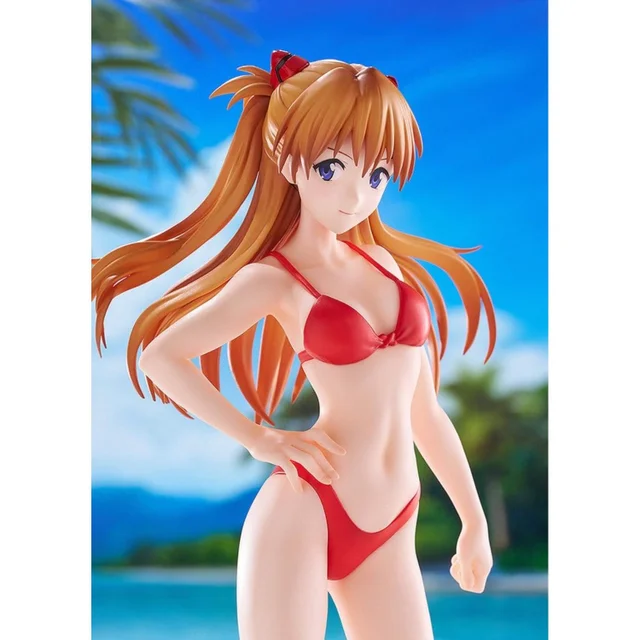 Rebuild of Evangelion Pop Up Parade Beach Queens Asuka Shikinami Langley (Bikini Style) L Size 23 cm