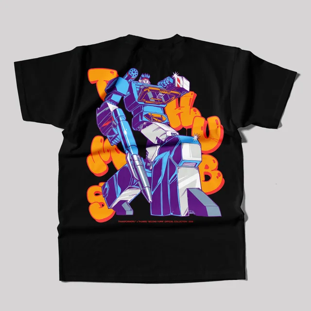 Transformers x THUMBS Soundwave Aerosol T-Shirt Black
