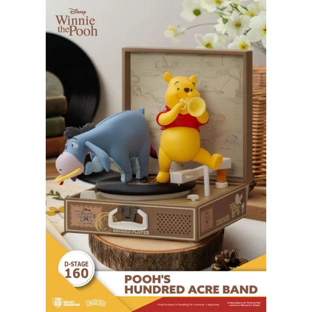Beast Kingdom Winnie the Pooh Record Player Series PVC figure Pooh's Hundred Acre Band 12 cm