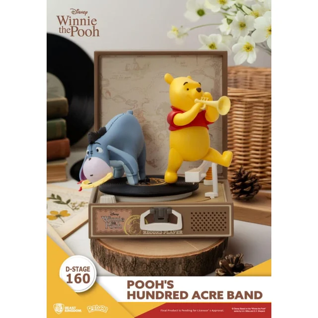 Beast Kingdom Winnie the Pooh Record Player Series PVC figure Pooh's Hundred Acre Band 12 cm