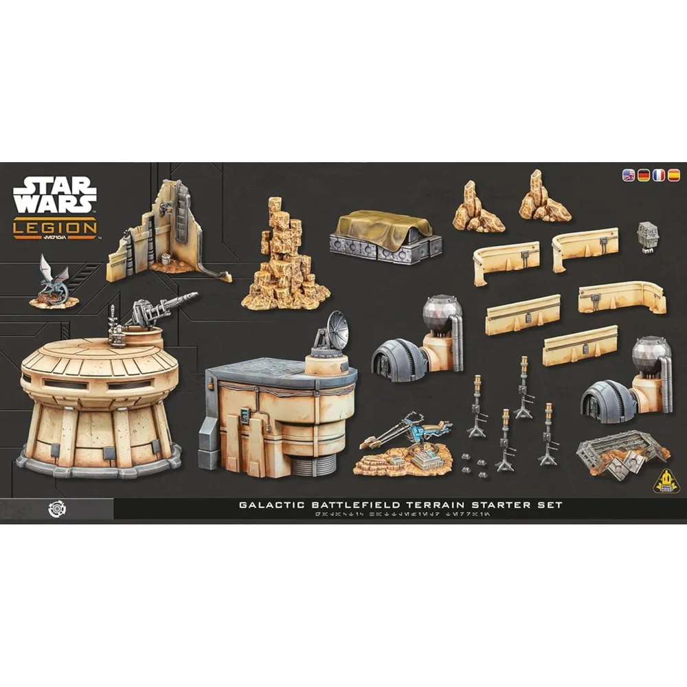 Star Wars: Legion Galactic Battlefield Terrain Starter Set Miniatures Expansion Afbeelding 1