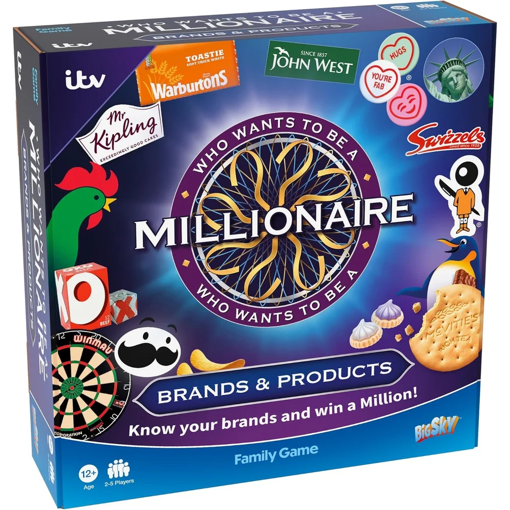 Who Wants to be a Millionaire: Brands & Products Family Board Game Afbeelding 1