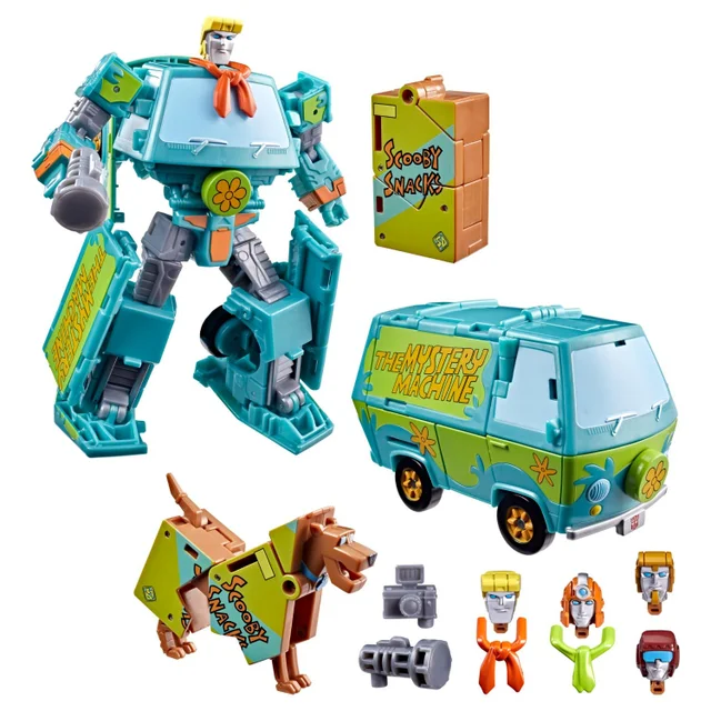 Transformers Scooby Doo Mysterious Prime & Automutt Converting Action Figure Set, Robot Toys for Ages 8+