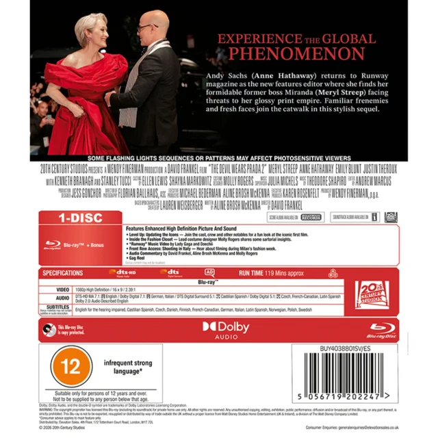 The Devil Wears Prada 2 Blu-ray
