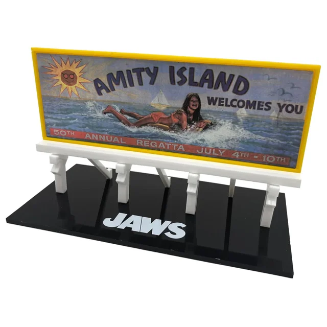 Jaws Scaled Prop Replica Amity Island Billboard - Factory Entertainment