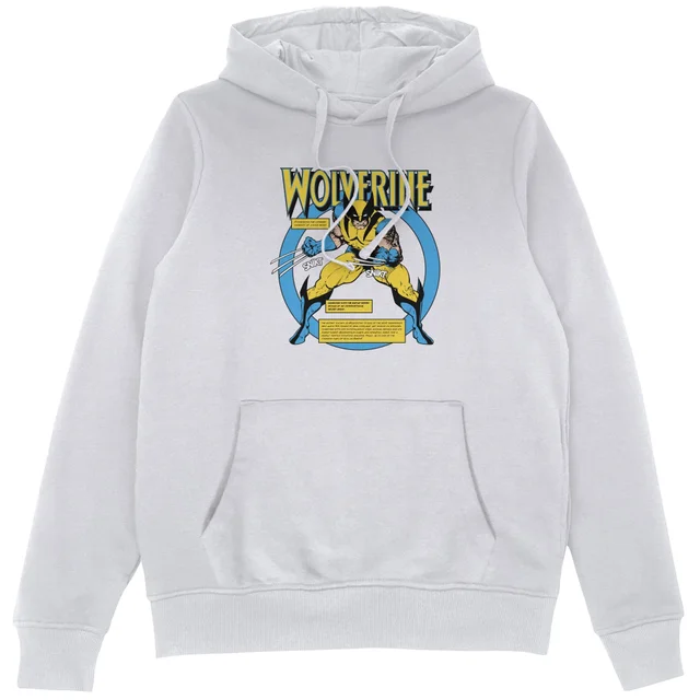 X-Men Wolverine Bio Hoodie White