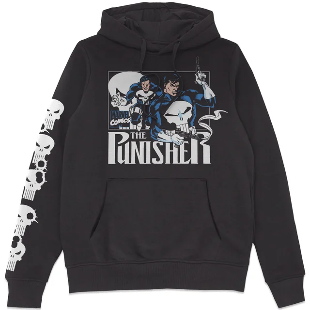 Marvel Comics The Punisher Anti-Hero Hoodie Black