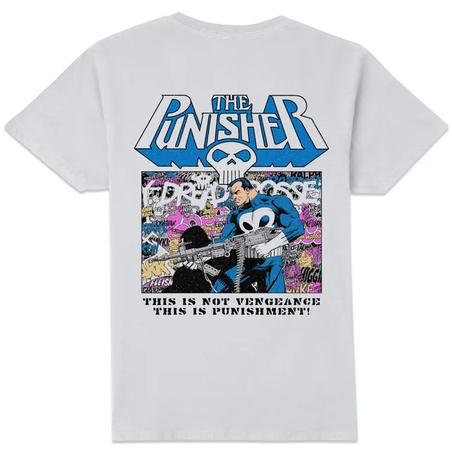 Marvel Comics The Punisher Punishment T-Shirt White