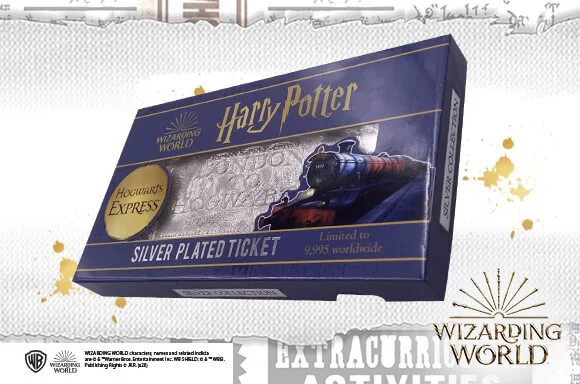HARRY POTTER SILVER PLATED TICKET