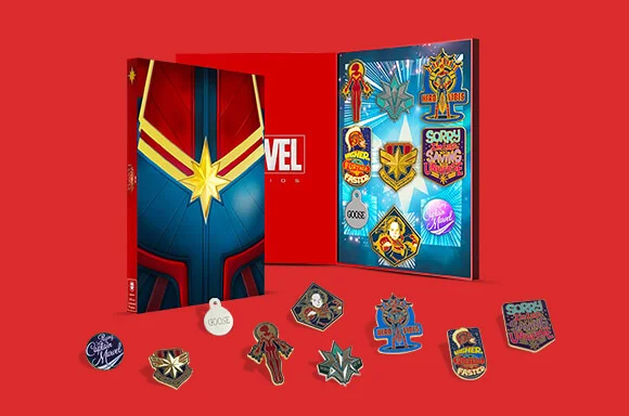 CAPTAIN MARVEL PIN SET