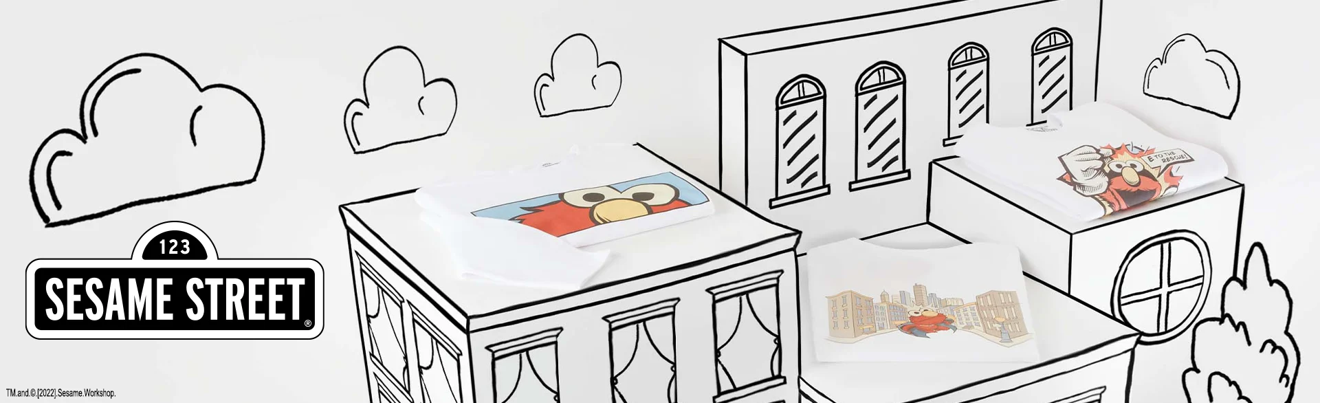 Sesame Street Clothing Adults Banner