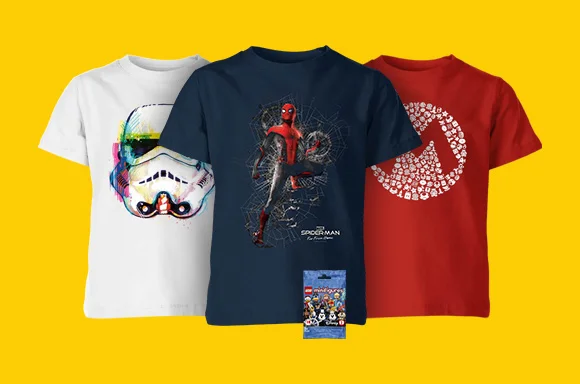 KINDER T-SHIRTS 2 VOOR €12,99 + GRATIS CADEAU