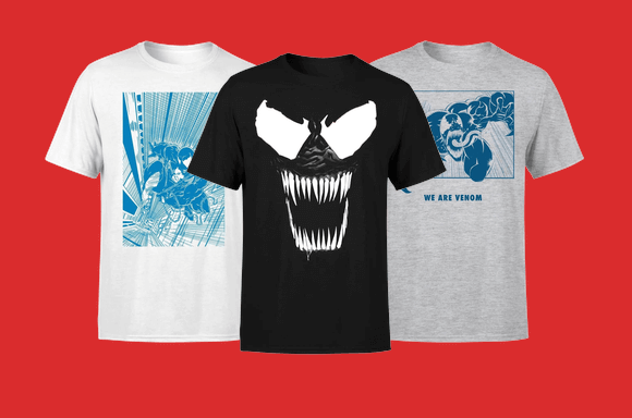 VENOM T-SHIRTS SLECHTS €9,99